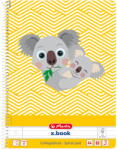 Herlitz Caiet dictando cu spirala, A4, Herlitz, Cute Animals, Koala, 80 file