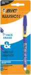 BIC Pix Roller cu gel si radiera, Bic, Illusion, Reincarcabil, 0.7 mm