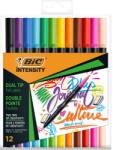 BIC Set 12 markere de colorat cu dublu varf, Bic, Intensity