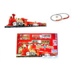 Christmas Holiday Express (Christmas / Karácsony Express) zenélő, világító, elemes elektromos önjáró karácsonyi vonat szett, vasúti pálya 74 x 133 cm körpályával, fénnyel és zenével (Holiday_Express_elemes_kara