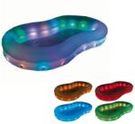 Polygroup Aqua Glow színhullám 262 x 159 x 46 cm felfújható pancsoló medence színes LED világítással (Bestway 54135) (SW_Aqua_Glow)
