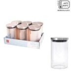  Cok Tároló üveg fém tetővel 1L Pop Silver 111-0013 (111-0013)