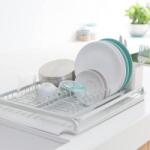 Brabantia Edényszárító tálcával 49 * 38 cm Light Grey 117428 Kifutó termék! (180434)