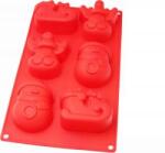  Karácsonyi süteménykészítő forma 6 lyukú 27 * 16 cm szilikon T13147 Kifutó termék! (T13147)