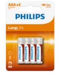 Philips LongLife AAA elem 4 db PH-LL-AAA-B4 (PH-LL-AAA-B4)