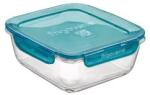 Bormioli Rocco Ételtároló doboz 18 cm üveg szögletes Frigo Evolution 119895 (119895)