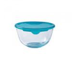 Pyrex Keverőtál 2 liter hőálló üveg műanyag fedővel Prep and Store 203213 (203213)