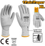 INGCO Munkavédelmi kesztyű XL-es vágásbiztos PU mártott 3/C INGCO (HGCG02-XL) (HGCG02-XL)