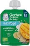 GERBER Organic for Baby Hello Yogo bio banán-mangó gyümölcspüré gabonával 6 hónapos kortól - 80 g