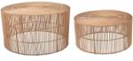 Kave Home Két rattan dohányzóasztal készlet Kave Home Elmima 66/55 cm (LF-AB0149FN46)