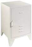 VIPACK Fehér fém éjjeliszekrény Vipack Bronxx 40 x 40 cm (BRNA1114)