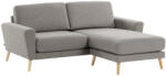 Kave Home Világosszürke szövet kétüléses sarokkanapé Kave Home Narnia 192 cm, bal/jobb (LF-S581PK03)