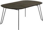 Kave Home Fekete kőris összecsukható asztal Kave Home Milian 140-220x90 cm (LF-NR009M01)