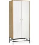 Woodman Fehér tölgyfa szekrény Woodman Lia fém talppal 80 x 55 cm (289475108132)