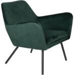 White Label Sötétzöld bársony fotel WLL BON (3100099)