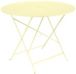 Fermob Citromsárga fém összecsukható asztal Fermob Bistro Ø 96 cm (FB-0235-A6)