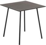 Kave Home Fekete beton étkezőasztal Kave Home Mathis 75 x 75 cm (LF-CC0711R01)