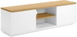 Kave Home Fehérre lakkozott TV állvány Kave Home Abilen 150 x 26 cm (LF-CC2982L05)