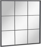 Kave Home Fekete fém függő tükör Kave Home Ulrica 80 x 80 cm (LF-AA7891R01)