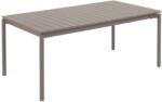 Kave Home Matt barna fém összecsukható kerti asztal Kave Home Zaltana 180/240 x 100 cm (LF-CC6031R10)