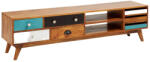 Kave Home Mango TV állvány Kave Home Conrad 160 x 35 cm színes fiókokkal (LF-A728M35)