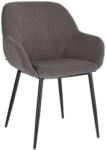 Kave Home Szürke kordbársony étkezőszék Kave Home Konna (LF-CC0934LN15)