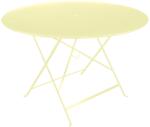 Fermob Citromsárga fém összecsukható asztal Fermob Bistro Ø 117 cm (FB-0237-A6)