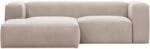 Kave Home Bézs szövet sarokkanapé Kave Home Block 240 cm, bal (LF-S575GR39)