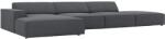 MICADONI Sötétszürke szövet sarokkanapé MICADONI Jodie 341 cm, bal (MIC_LCO_78_F1_JODIE5)