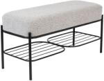 White Label Szürke szövetpad WLL MILOU 90 cm (1600004)