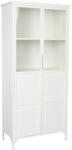 White Label Fehér fém vitrin WLL Miya 150 x 68 cm (4100073)