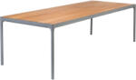 HOUE Szürke bambusz kerti étkezőasztal HOUE Four 210 x 90 cm (12403-0326)