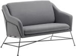Kave Home Sötétszürke szövet kétüléses kanapé Kave Home Brida 128 cm (LF-S521J02)