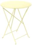 Fermob Citromsárga fém összecsukható asztal Fermob Bistro Ø 60 cm (FB-0245-A6)