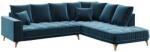 Devichy Chloe sötétkék bársony sarokkanapé 288 cm, jobb (DEVICHY-CHLOE-37A-4R)