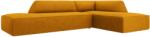 MICADONI Mustársárga kordbársony sarokkanapé MICADONI Ruby 273 cm, jobb (MIC_RCO_100_F1_RUBY3)