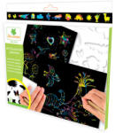 Flair Scratch Art set cu șabloane 5 foi CRE44021