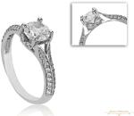 ÉkszerM Fehérarany Gyűrű (méret: 56) AU 65495