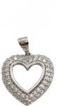 ÉkszerM Fehérarany Szív Medál AU 83162