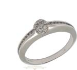 ÉkszerM Fehérarany Brill Köves Gyűrű (méret: 54) AU 80488