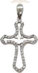 ÉkszerM Fehérarany Kereszt Medál AU 83169
