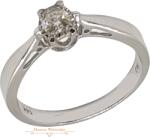 ÉkszerM Fehérarany Brill Köves Gyűrű (méret: 52) AU 85109