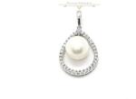 ÉkszerM Fehérarany Tenyésztett Gyöngyös Medál AU 67272