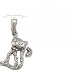 ÉkszerM Fehérarany Cica Medál AU 83307