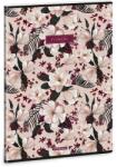 Ars Una Füzet vonalas ARS UNA A/4 40 lapos Extra kapcsos Flowery Pink (53113757) - vectraline