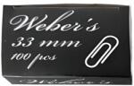 WEBER S Gemkapocs WEBER`S 33mm nikkel 100 darabos - vectraline
