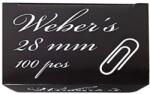 WEBER S Gemkapocs WEBER`S 28mm nikkel 100 darabos (83ZPC28)