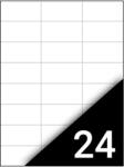 FORTUNA Etikett FORTUNA 70x37mm univerzális 2400 címke/doboz 100 ív/doboz (01.01319) - vectraline