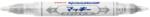 Zebra Lakkmarker kétvégű ZEBRA Mckie olajbázisú extra fine 0, 7-1, 2 mm ezüst (57579) - vectraline