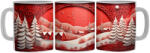  Karácsonyi Erdővarázs - 3D Mintás Bögre (634832)